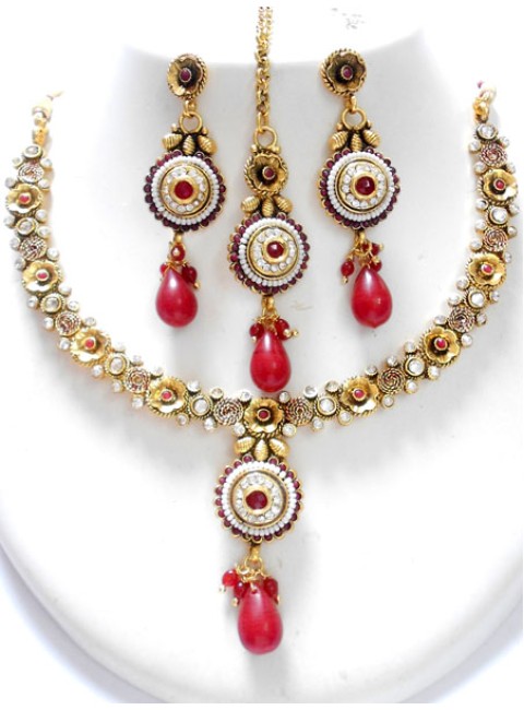 Polki Necklace Set